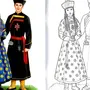 Как нарисовать русский народный костюм