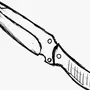 Нож рисунок карандашом