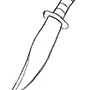 Нож рисунок карандашом