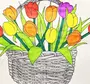 Цветы на 8 марта рисунок