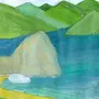 Озеро байкал рисунок