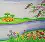Весенний пейзаж рисунок 4 класс