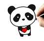 Панда нарисовать