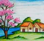 Рисунок Цветными Карандашами Весна