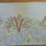 Весенний пейзаж рисунок 1 класс