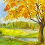 Осенний Пейзаж Рисунок