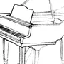 Как легко нарисовать пианино