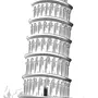 Пизанская Башня Рисунок Карандашом