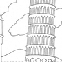 Пизанская Башня Рисунок