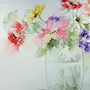 Весенние цветы рисунок акварелью
