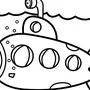 Подводная лодка рисунок для детей