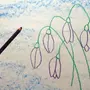 Как нарисовать подснежник карандашом поэтапно для детей
