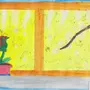 Весенняя капель рисунок в детский сад