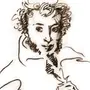 Пушкин рисунок карандашом