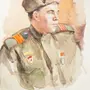 Портрет солдата рисунок
