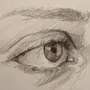 Академический рисунок глаза