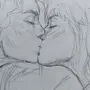 Рисунок поцелуя губы
