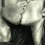 Рисунок Поцелуя Губы