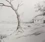 Рисунок карандашом природа