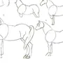 Лошадь рисунок карандашом для детей