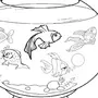 Рисунок рыбки в аквариуме для детей