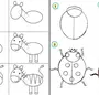 Рисунки поэтапно для детей