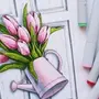 Рисунок весна маркерами