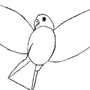 Птичка на ветке рисунок для детей