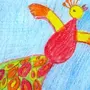 Птица счастья рисунок 5 класс