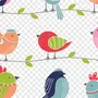 Птички Нарисованные Картинки