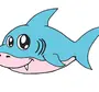 Акула рисунок для детей