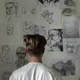Рисунки на стену в комнату на бумаге