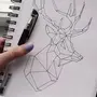 Рисунки для срисовки в скетчбук аниме