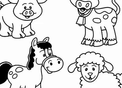 Рисунки животных для раскрашивания