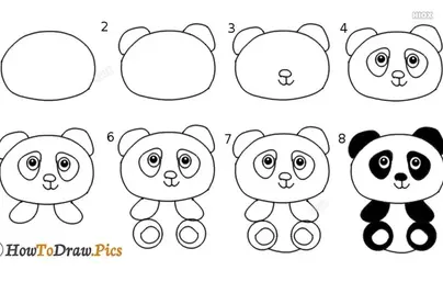 Рисунки животных карандашом для детей