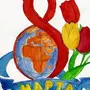 Рисунки к 8 марта для детей