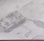 Курская битва рисунок карандашом