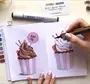 Рисунки маркерами еда