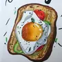 Рисунки маркерами еда