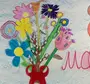 Открытка на 8 марта рисунок с цветами