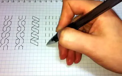 Рисунки по клеточкам ручкой