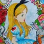 Алиса в стране чудес нарисовать