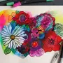 Цветы рисунок маркерами