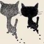 Две кошки рисунок