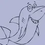 Рисунок акулы карандашом для детей