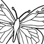 Рисунок бабочек распечатать