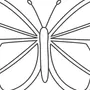 Бабочка рисунок трафарет