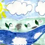 Рисунок в детский сад на тему весна