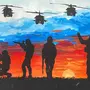 Рисунок в поддержку наших солдат