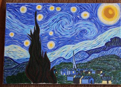 Звездная ночь рисунок